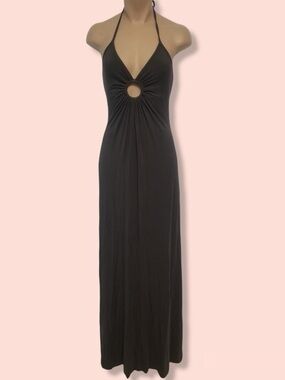 Michelle Jonas - Classic Keyhole Dress - Olive Green - Size P ( Fits like S)
